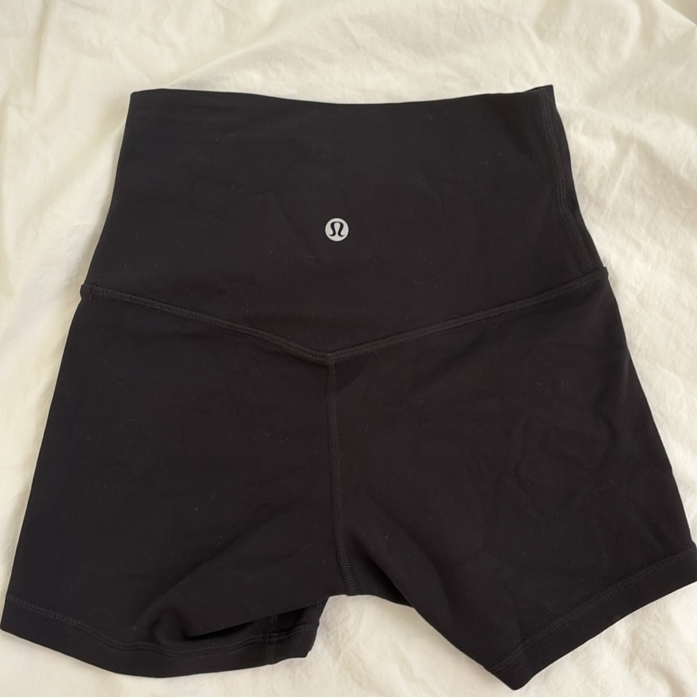 Lululemon Align 4" High Rise Black Shorts